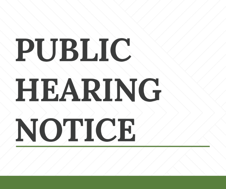Public Hearing