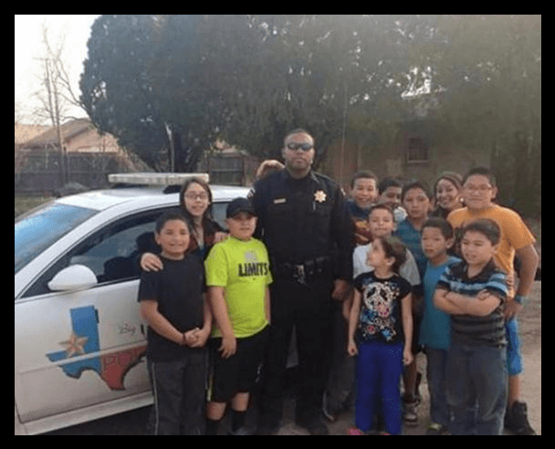 Officer Willie Wright, Jr. With Some Neighborhood Kids