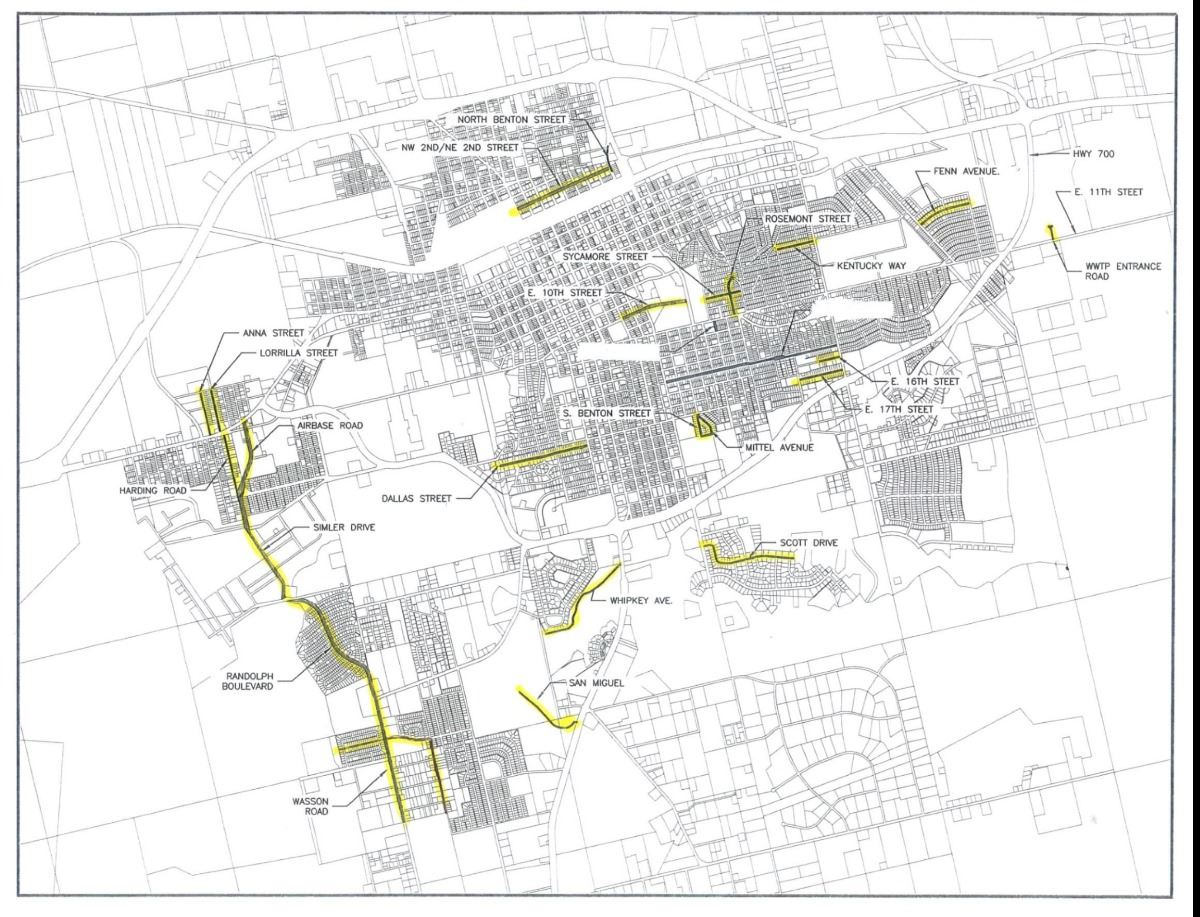 Seal Coat Project 2019 Map
